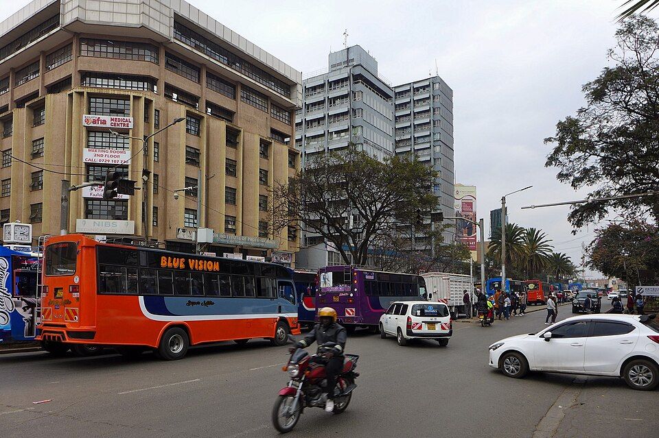 Moi Avenue in central Nairobi