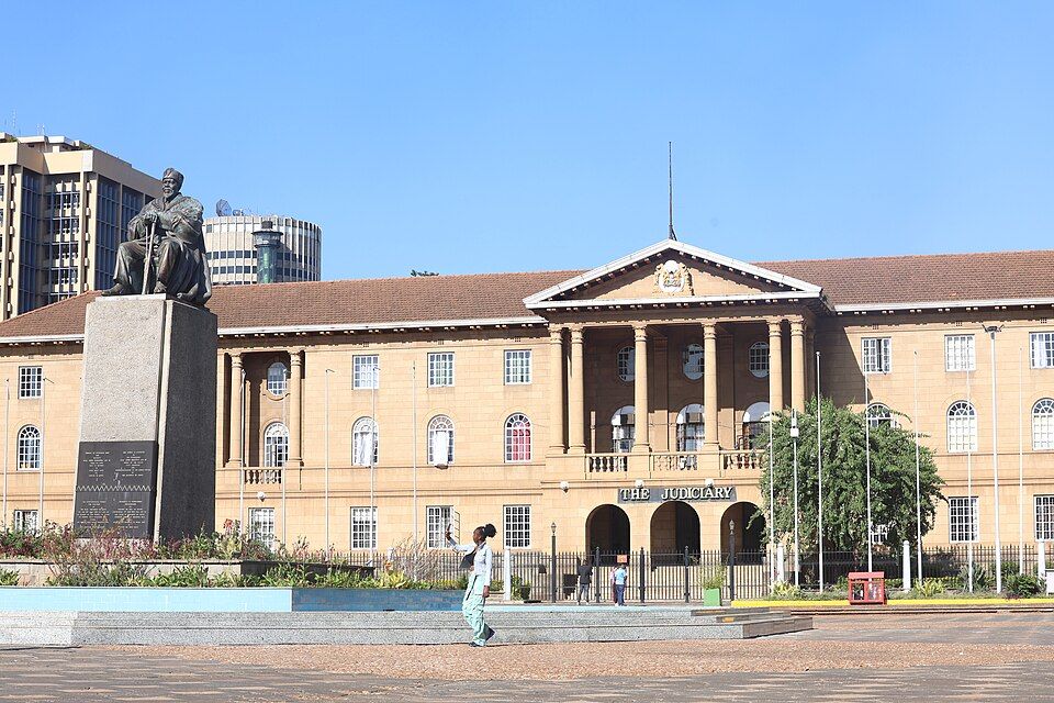The Supreme Court building in central Nairobi