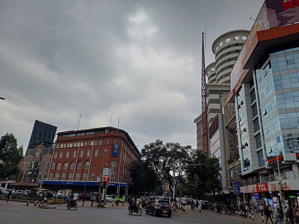 Office buildings on Kenyatta Avenue, Nairobi